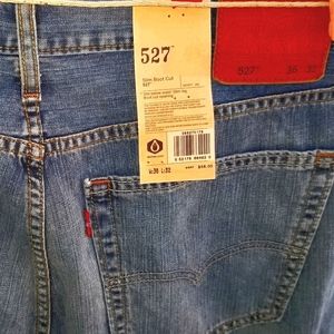 LEVIS 527 NEW DENIM JEANS MEN SIZE 36x32 SLIM BOOT CUT